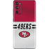 NFL San Francisco 49ers White Striped Galaxy S20 Fan Edition Skin