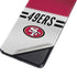 NFL San Francisco 49ers White Striped Galaxy S21 5G Skin