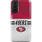 NFL San Francisco 49ers White Striped Galaxy S21 Plus 5G Pro Case