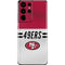 NFL San Francisco 49ers White Striped Galaxy S21 Ultra 5G Skin