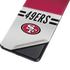 NFL San Francisco 49ers White Striped Galaxy S21 Ultra 5G Skin