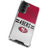 NFL San Francisco 49ers White Striped Galaxy S22 Plus Clear Case