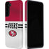 NFL San Francisco 49ers White Striped Galaxy S22 Plus Pro Case