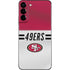 NFL San Francisco 49ers White Striped Galaxy S22 Plus Skin