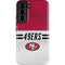 NFL San Francisco 49ers White Striped Galaxy S22 Pro Case