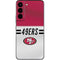 NFL San Francisco 49ers White Striped Galaxy S22 Skin