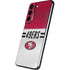 NFL San Francisco 49ers White Striped Galaxy S22 Skin