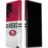 NFL San Francisco 49ers White Striped Galaxy S22 Ultra Pro Case