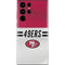 NFL San Francisco 49ers White Striped Galaxy S22 Ultra Skin