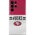 NFL San Francisco 49ers White Striped Galaxy S22 Ultra Skin