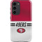 NFL San Francisco 49ers White Striped Galaxy S23 Plus Pro Case