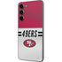 NFL San Francisco 49ers White Striped Galaxy S23 Plus Skin