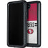 NFL San Francisco 49ers White Striped Galaxy S23 Plus Waterproof Case