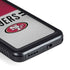 NFL San Francisco 49ers White Striped Galaxy S23 Plus Waterproof Case