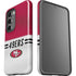NFL San Francisco 49ers White Striped Galaxy S23 Pro Case
