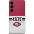 NFL San Francisco 49ers White Striped Galaxy S23 Skin