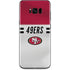 NFL San Francisco 49ers White Striped Galaxy S8 Plus Skin