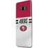 NFL San Francisco 49ers White Striped Galaxy S8 Plus Skin