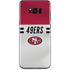 NFL San Francisco 49ers White Striped Galaxy S8 Skin