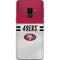 NFL San Francisco 49ers White Striped Galaxy S9 Skin