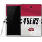 NFL San Francisco 49ers White Striped Samsung Galaxy Tab Skin