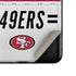 NFL San Francisco 49ers White Striped Galaxy Z Flip Skin