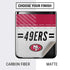 NFL San Francisco 49ers White Striped Galaxy Z Flip Skin