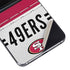 NFL San Francisco 49ers White Striped Galaxy Z Flip5 5G Skin
