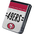 NFL San Francisco 49ers White Striped Galaxy Z Flip5 5G Skin