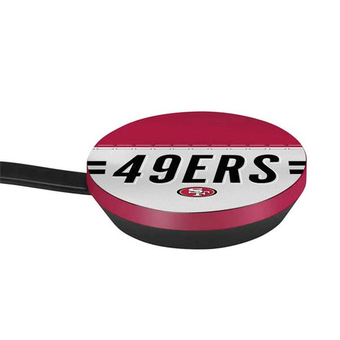 NFL San Francisco 49ers White Striped Google Stadia Controller Skin