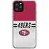 NFL San Francisco 49ers White Striped iPhone 11 Pro Clear Case