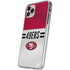 NFL San Francisco 49ers White Striped iPhone 11 Pro Clear Case