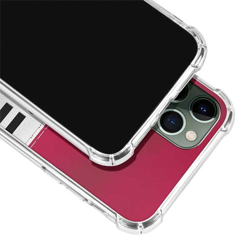 NFL San Francisco 49ers White Striped iPhone 11 Pro Max Clear Case