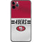 NFL San Francisco 49ers White Striped iPhone 11 Pro Max Skin