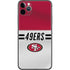 NFL San Francisco 49ers White Striped iPhone 11 Pro Max Skin