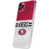 NFL San Francisco 49ers White Striped iPhone 11 Pro Max Skin