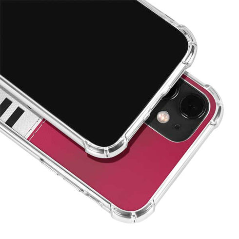 NFL San Francisco 49ers White Striped iPhone 12 Clear Case