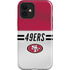 NFL San Francisco 49ers White Striped iPhone 12 Impact Case