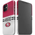 NFL San Francisco 49ers White Striped iPhone 12 Mini Lite Case