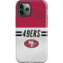 NFL San Francisco 49ers White Striped iPhone 12 Pro Impact Case