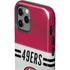NFL San Francisco 49ers White Striped iPhone 12 Pro Impact Case