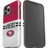 NFL San Francisco 49ers White Striped iPhone 12 Pro Impact Case