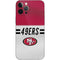 NFL San Francisco 49ers White Striped iPhone 12 Pro Max Skin