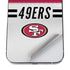 NFL San Francisco 49ers White Striped iPhone 12 Pro Max Skin