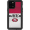 NFL San Francisco 49ers White Striped iPhone 12 Pro Max Waterproof Case