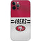NFL San Francisco 49ers White Striped iPhone 12 Pro Skin
