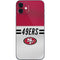 NFL San Francisco 49ers White Striped iPhone 12 Skin