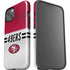 NFL San Francisco 49ers White Striped iPhone 13 Impact Case