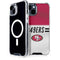 NFL San Francisco 49ers White Striped iPhone 13 MagSafe Case