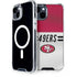 NFL San Francisco 49ers White Striped iPhone 13 MagSafe Case